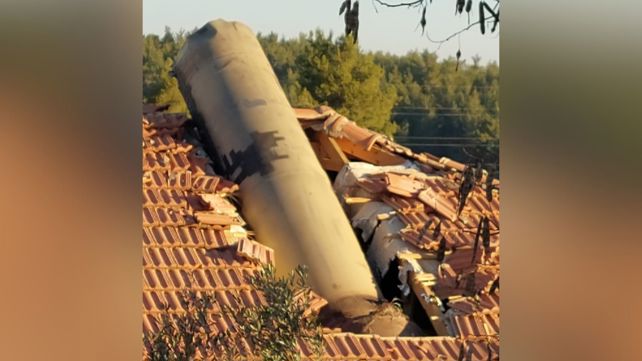 שברי יירוט ביישובים בהרי ירושלים