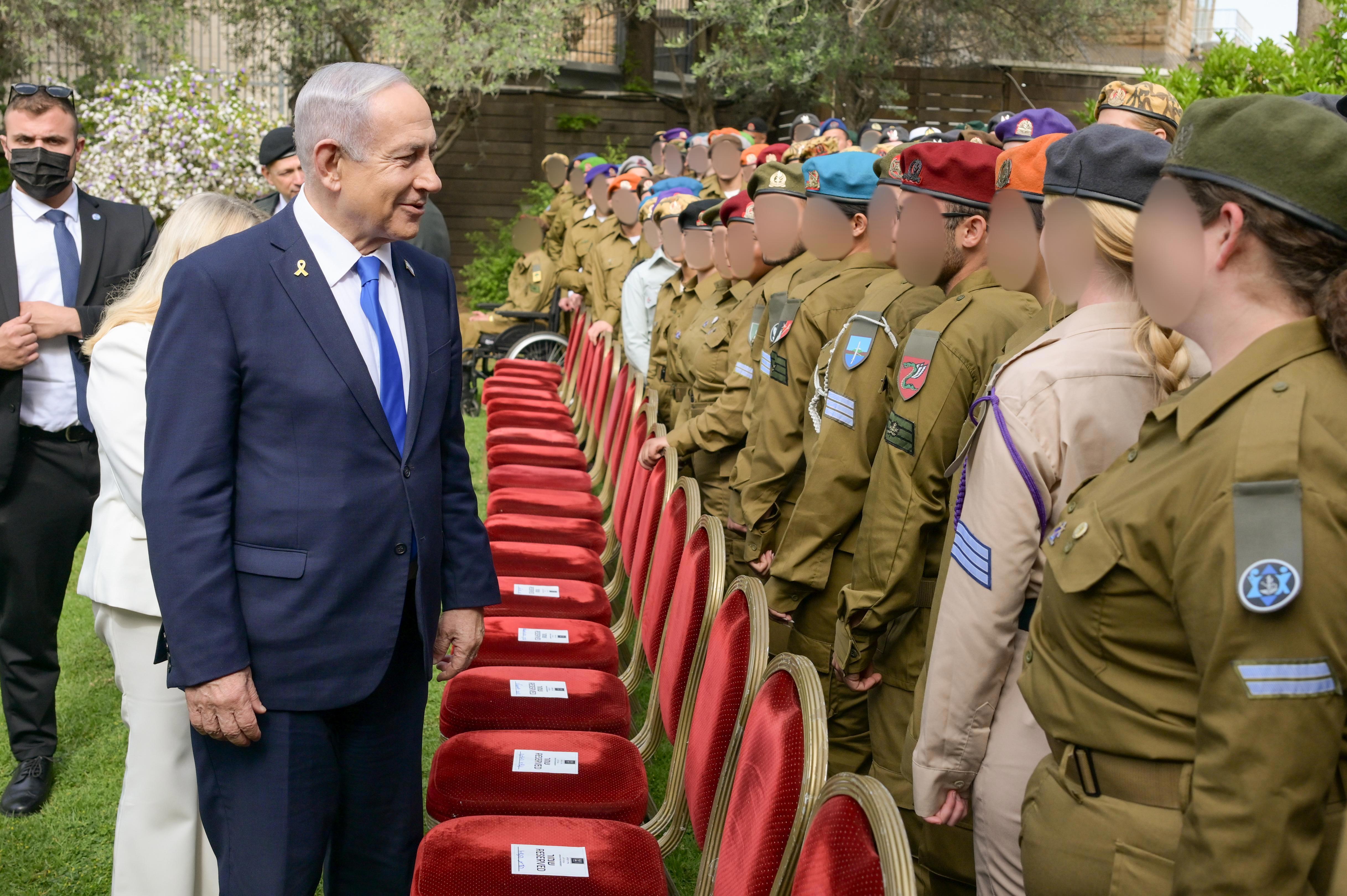 ראש הממשלה בנימין נתניהו בטקס מצטייני הנשיא, יום העצמאות ה-77