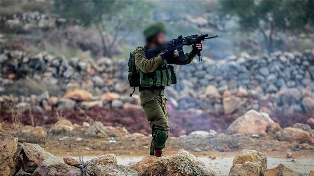 חייל בכפר אל-מוע'ייר, ינואר 2020