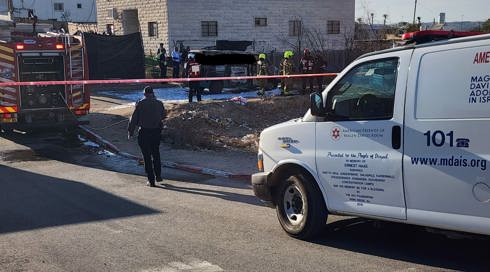 פעוטה נהרגה בשריפת רכב ביישוב חורה בנגב