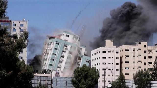 בניין אל-ג'לאא, בניין התקשורת בעזה, 15.05.21