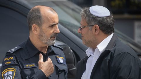 השר איתמר בן-גביר ומפכ