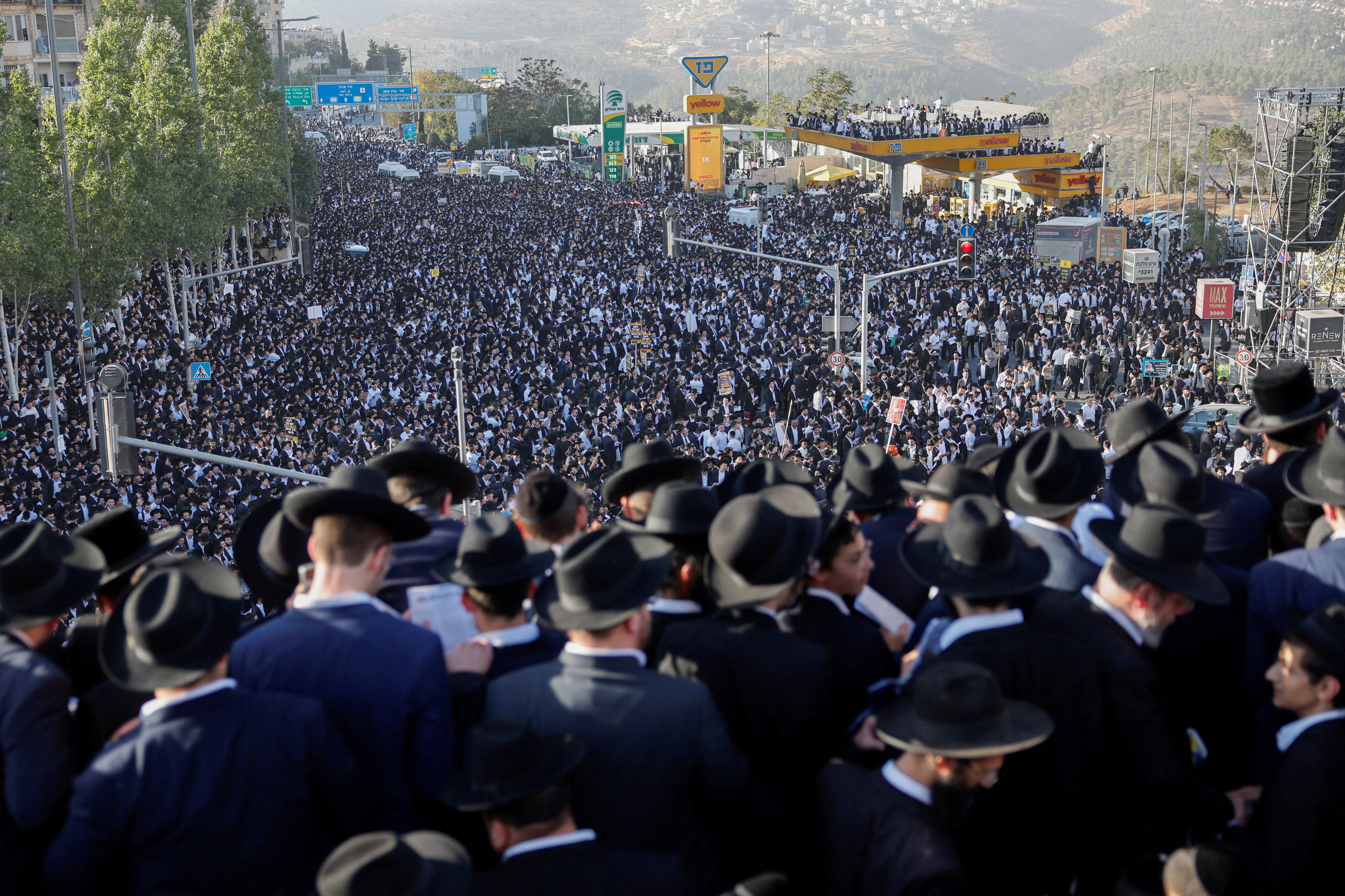 הפגנת החרדים נגד הגיוס בירושלים