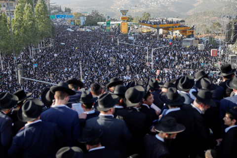 הפגנת החרדים נגד הגיוס בירושלים