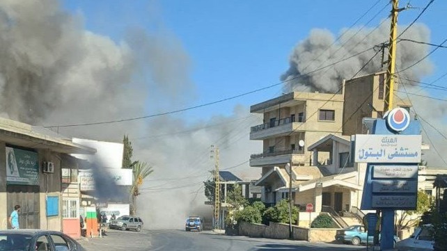 תיעוד תקיפה באל הרמל בבקעת הלבנון