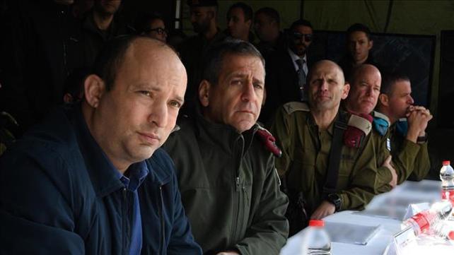 שר הביטחון נפתלי בנט והרמטכ"ל אביב כוכבי, 28.01.2020
