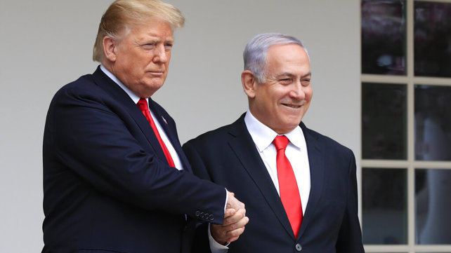 נתניהו וטראמפ בבית הלבן