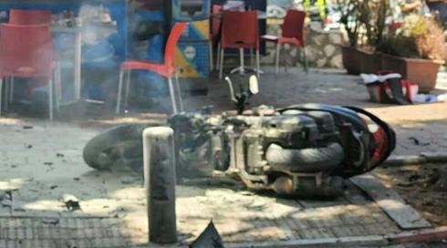 אופנוע התפוצץ בר"ג - עבריין וחמישה עוברי אורח נפצעו