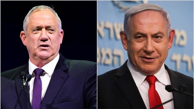 בנימין נתניהו ובני גנץ
