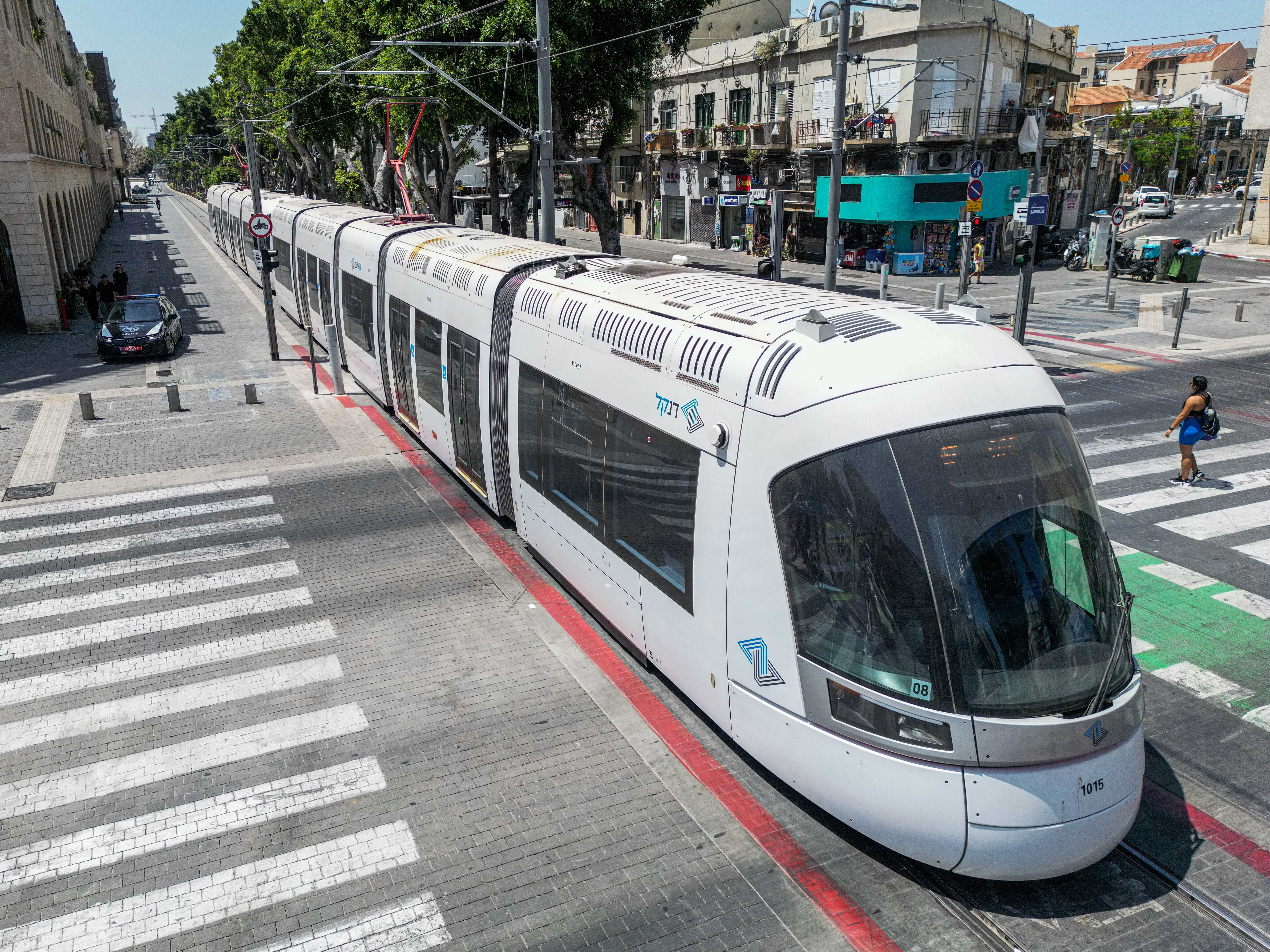 הרכבת הקלה בנסיעת מבחן ביפו, מאי 2023