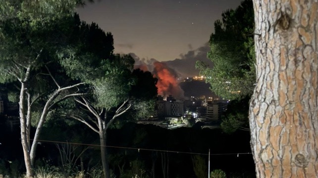 תיעוד מתקיפת צה"ל באזור העיירה נבטיה בדרום לבנון, 19.06.26