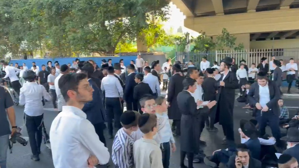 הפגנת חרדים בכביש 4, 12.08.2026