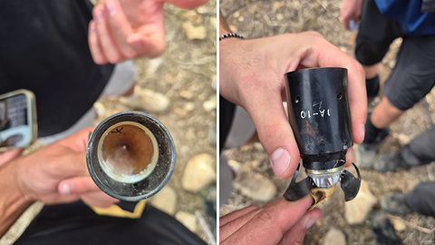 צילומים של הנפל שתלמידים צילמו לפני הפיצוץ