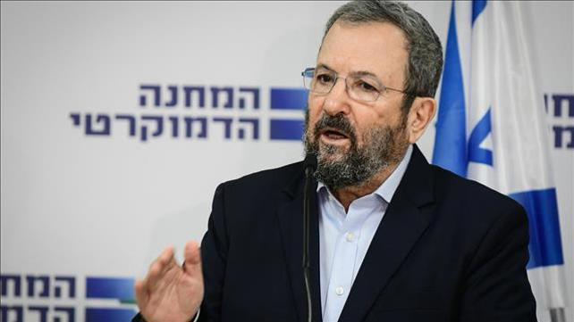 אהוד ברק במסיבת עיתונאים של המחנה הדמוקרטי בתל אביב, 12.8.19