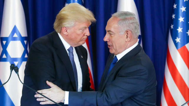 נשיא ארה"ב דונלד טראמפ ורה"מ בנימין נתניהו