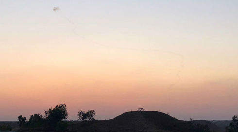 מערכת כיפת ברזל יירטה רקטה ששוגרה מהרצועה לעבר עוטף עזה