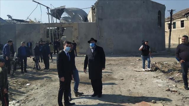 חברי הקהילה היהודית באזרבייג'ן במוקדי ההפצצה של ארמניה