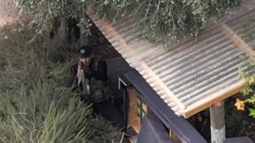 מחבל יורה לעבר רחפן בקיבוץ רעים, 7 באוקטובר 2023
