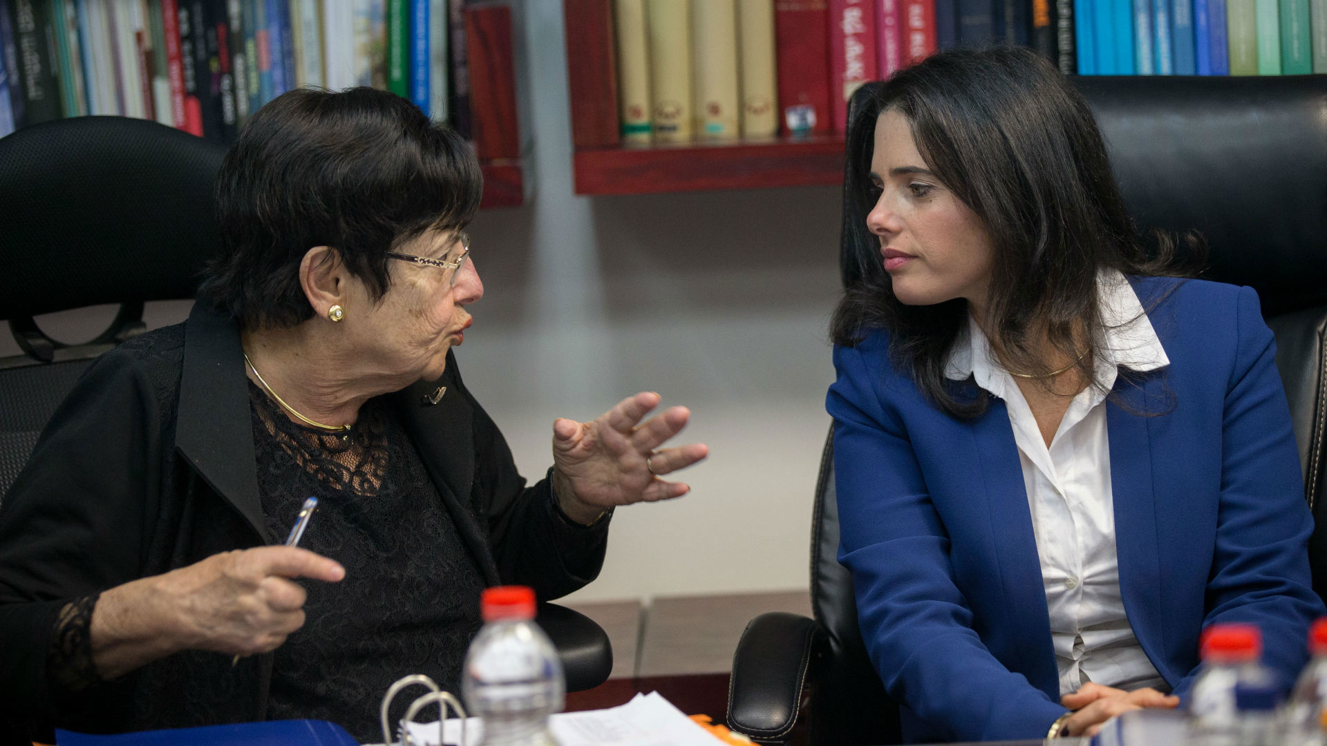שרת המשפטים איילת שקד ונשיאת ביהמ"ש מרים נאור