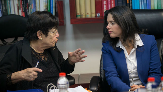 שרת המשפטים איילת שקד ונשיאת ביהמ"ש מרים נאור