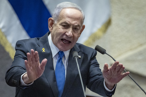 נתניהו במליאת הכנסת בפתיחת מושב החורף