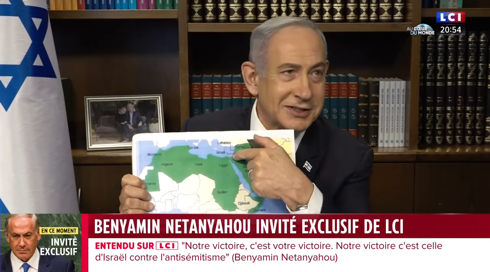 נתניהו הציג בריאיון מפה של מרוקו ללא סהרה - ועורר סערה