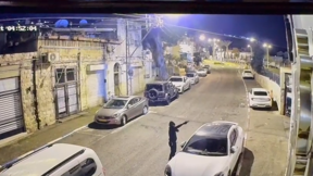 תיעוד רצח אודיה גבאי אתמול לפנות בוקר מחוץ למועדון שבו עבדה בחיפה