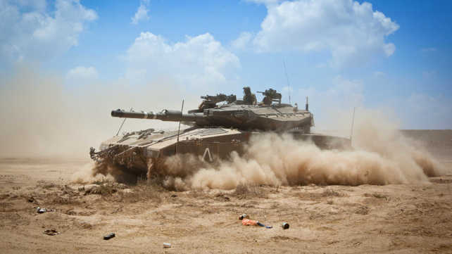טנק בגבול רצועת עזה