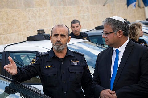 השר לביטחון לאומי איתמר בן גביר והמפכ