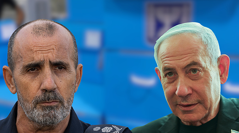 ראש הממשלה בנימנין נתניהו והמפכ"ל דני לוי