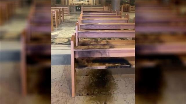 כנסיית כל העמים בירושלים לאחר ניסיון ההצתה 04.12.20