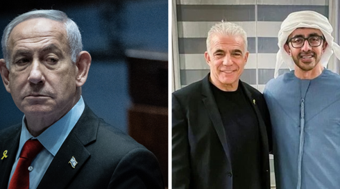 מקורבים לנתניהו התרעמו בפני גורמים באמירויות: "הזמנת לפיד לאבו דאבי? התערבות פוליטית"