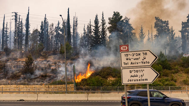 שריפה ליד מושב אשתאול, 30 באפריל 2024
