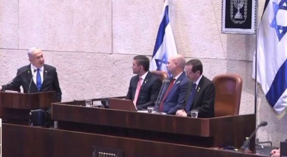 נשיא פרגוואי סנטיאגו פניה בכנסת