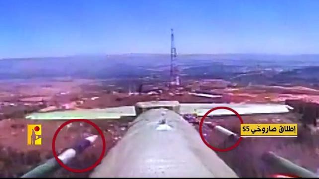 תיעוד כביכול של הכטב"ם תוקף בטילים את המוצב במטולה