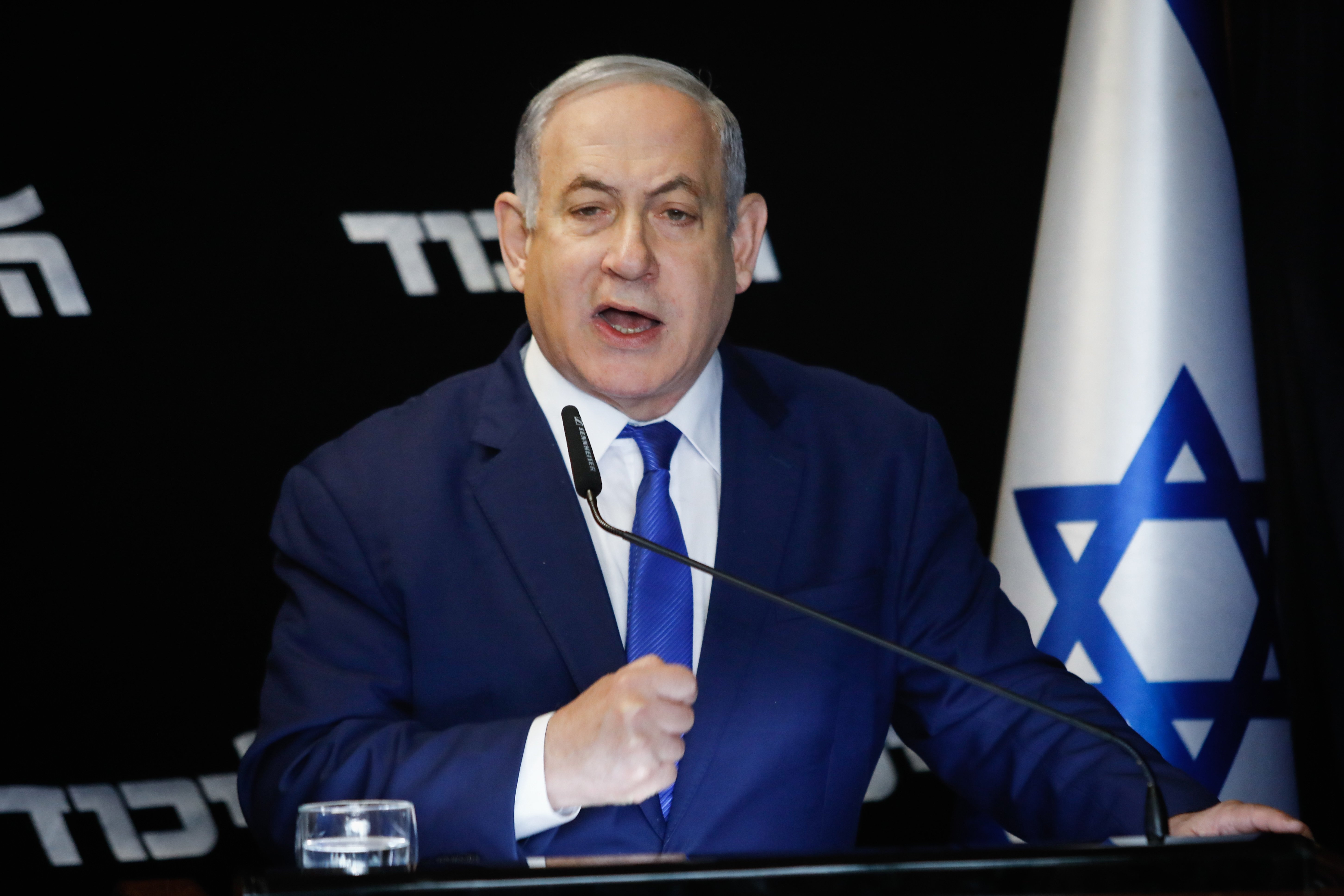 ראש הממשלה, בנימין נתניהו, בפריימריז של הליכוד ב-2019