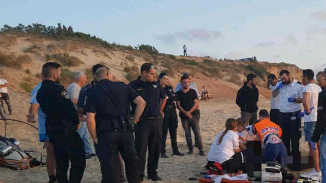 זירת האירוע בחוף חופית