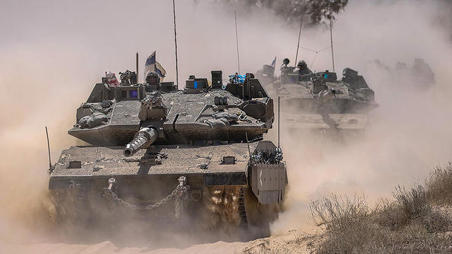 טנק ישראלי בגבול עם עזה, 2025