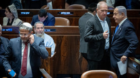 ראש הממשלה בנימין נתניהו, שר הביטחון יואב גלנט והשר לביטחון לאומי איתמר בן גביר
