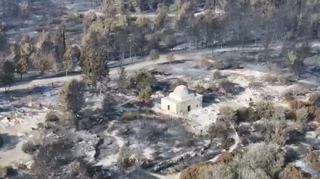 תיעוד נזקי השריפה בהרי ירושלים