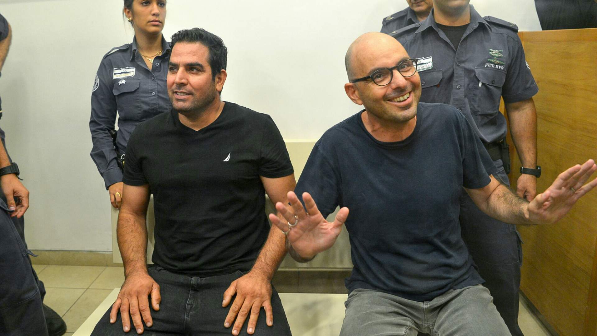 אלדד יניב ומני נפתלי בבית המשפט