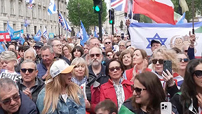 מחאת ענק בלונדון: אלפים נגד הטרור האסלאמי והאנטישמיות בממלכה