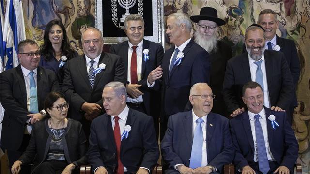 ראשי המפלגות ביום השבעת הכנסת 03.10.19