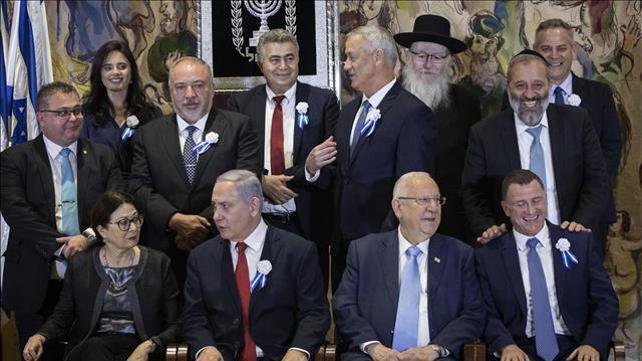 ראשי המפלגות ביום השבעת הכנסת 03.10.19