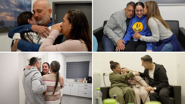 לירי, נעמה, דניאלה וקרינה נפגשות עם הוריהן