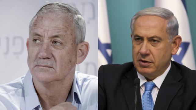 רה"מ בנימין נתניהו ובני גנץ