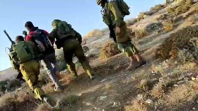 תיעוד המעצר בדרום הר חברון
