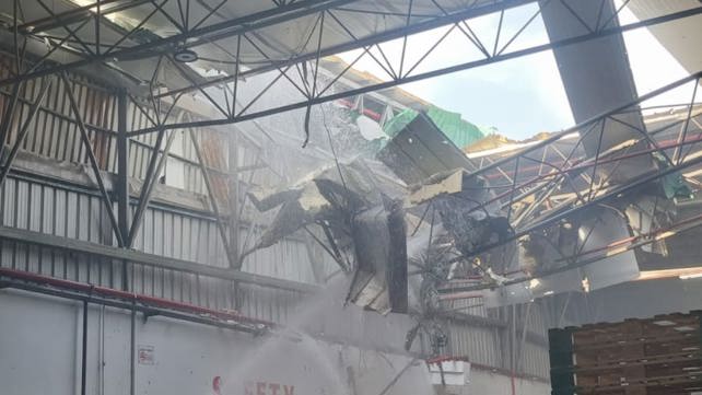 פגיעה במפעל באזור לימן שבגליל המערבי