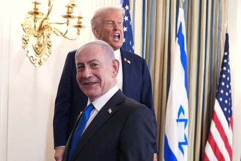 נשיא ארצות הברית דונלד טראמפ וראש הממשלה בנימין נתניהו, 29 בספטמבר 2025