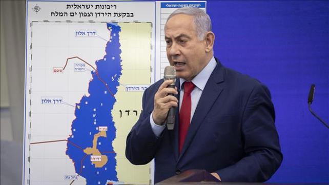 נתניהו מציג את תוכנית החלת הריבונות בבקעה, ספטמבר 2019